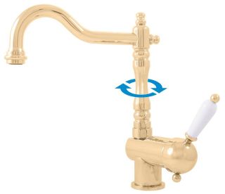 Смеситель для кухни Rav Slezak Labe L508.5/8Z золото
