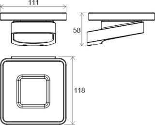Ravak Держатель с мыльницей (стекло) TD 200.00