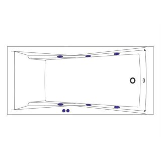 Гидромассажная ванна WHITECROSS Palace 0104.170075.100.SOFT.WH 170x75 см Soft белый