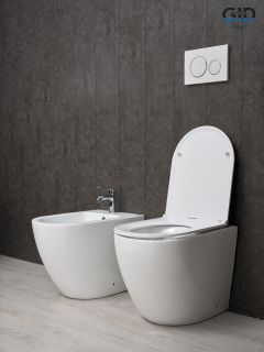 Унитаз приставной Gid TRS-269 62213Y белый 56x36.5x42