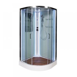 Душевая кабина Deto А01 LED 100х100х220 см