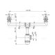 Сифон для двойной мойки AlcaPlast с нержавеющими решетками ?70 без штуцера A449-DN50/40