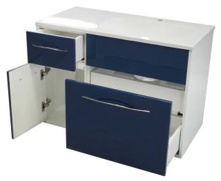 Подвесная тумба под раковину Эстет Barcelona ФР-00003578 П 90см два ящика одна дверь