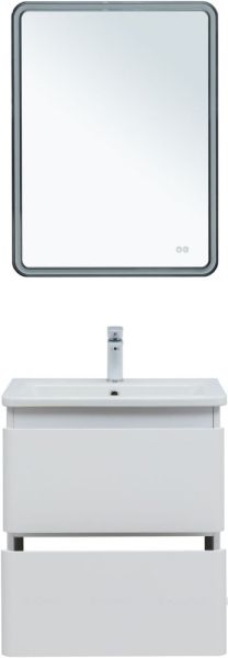 Тумба под раковину Aquanet Эмбер 330465 60 см белый матовый