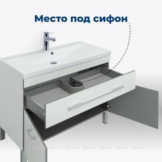 Тумба под раковину Aquanet Верона 182710 100 см белый