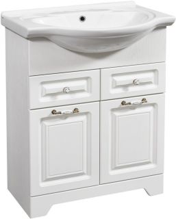 Тумба под раковину Stella Polar Кармела 65см ольха белая SP-00000173