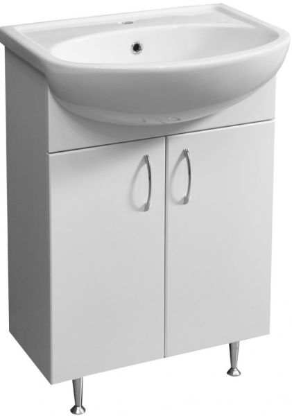 Тумба под раковину Stella Polar Концепт ЭКО 55см белый SP-00000047