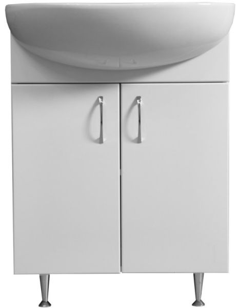 Тумба под раковину Stella Polar Концепт ЭКО 60см белый SP-00000395
