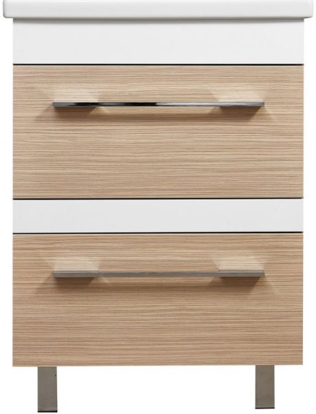 Тумба под раковину Stella Polar Симона 60см зебрано светлый SP-00000169