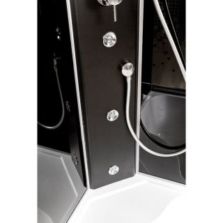 Душевая кабина Deto L 810 с гидромассажем BLACK 100х100х215 см