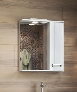 Зеркало-шкаф с подсветкой Vigo Dianaz.DIA.60.R.El 60 см белый