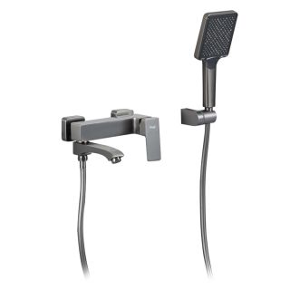 Смеситель для ванны и душа Frap F3276-9 оружейная сталь