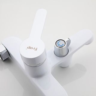 Смеситель для ванны и душа Frap F3241 хром белый