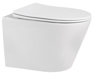 Подвесной унитаз ABBER Bequem AC1102 безободковый белый