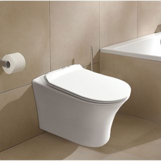 Унитаз подвесной AZARIO FRETTA ROUND AZ-2617E безободковый с сиденьем микролифт