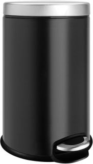 Ведро для мусора WELTWASSER WW ERFIE BL 8L ЧЕРНОЕ