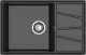 Мойка кухонная GranFest Чёрная Vertex V-780 L чер