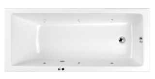 Гидромассажная ванна Whitecross Wave 0101.180080.100.SOFT.CR 180x80см Soft хром