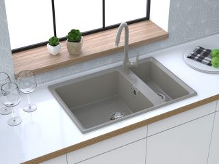 Мойка кухонная GranFest Серая Level LV-760 K сер