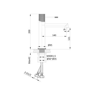 Смесители для раковины Vincea Desire VBF-1D1CH хром