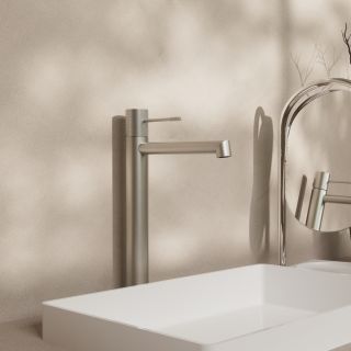 Смеситель для накладной раковины Vincea Desire VBF-1D2BN однорычажный, брашированный никель