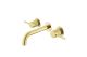 Смеситель для раковины Vincea Groove VBFW-4G1BG4 встраиваемый, брашированное золото