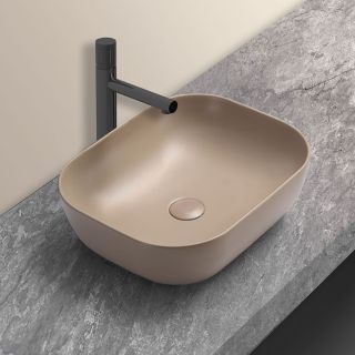 Раковина керамическая Vincea VBS-101MC, накладная, цвет капучино матовыйVBS-101MC