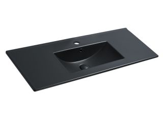 Раковина керамическая Vincea VBS-13120MB 121см чёрный