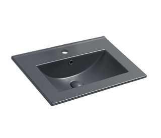 Раковина керамическая Vincea VBS-13960MA 61см антрацит матовый