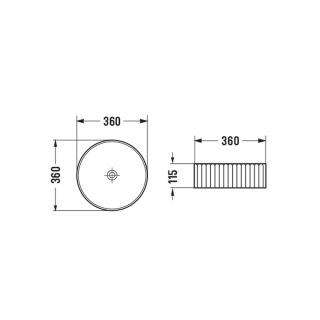 Раковина керамическая Vincea VBS-501, накладная