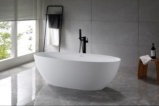 Ванна из искусственного камня Vincea VBT-4S01MW 170x76см белый матовый