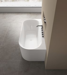 Ванна акриловая Vincea VBT-703-1800, цвет белый, щелевой перелив