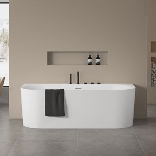 Ванна акриловая Vincea VBT-703-1800, цвет белый, щелевой перелив