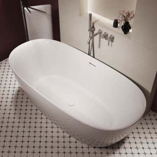 Ванна акриловая Vincea VBT-708-1700, цвет белый, щелевой перелив