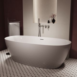 Ванна акриловая Vincea VBT-708-1700, цвет белый, щелевой перелив