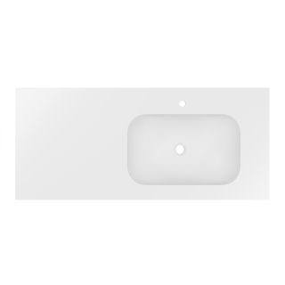 Раковина Vincea Elise VCB-4EL120MW-R, Corian правая, цвет белый матовый