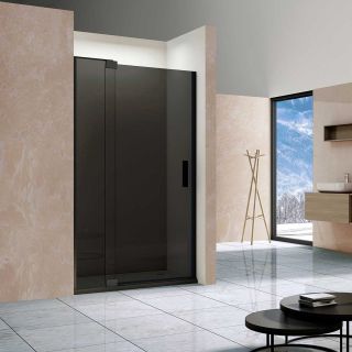 Душевая дверь Vincea Extra VDP-1E9010CGB, 900/1000, черный, стекло тонированное