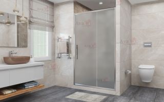 Душевая дверь в нишу AvaCan FС120-140 MT хром