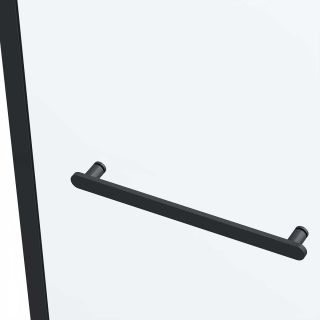 Душевая дверь Vincea Сomo Soft VDS-1CS130CLB, 1300, черный, стекло прозрачное