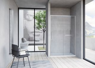 Душевая дверь Vincea Slim Soft VDS-1SS120CLBN, 1200, брашированный никель, стекло прозрачное