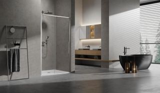 Душевая дверь Vincea Slim 8mm VDS-6SL120CL, 1200, хром, стекло прозрачное