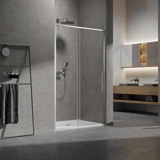 Душевая дверь Vincea Slim 8mm VDS-6SL130CL, 1300, хром, стекло прозрачное