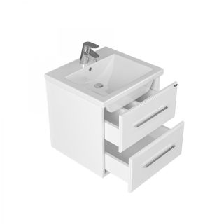 Подвесная тумба под раковину Санта Омега 207035 50 см белый