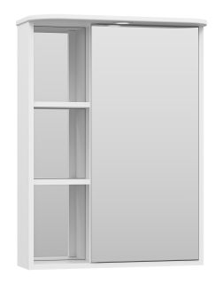 Зеркальный шкаф с подсветкой Misty Венера правый 60см белый