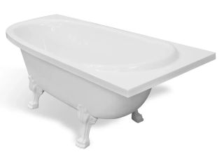 Ванна из литьевого мрамора Эстет Venecia silk ФР-00014528 П 170x80см белый матовый