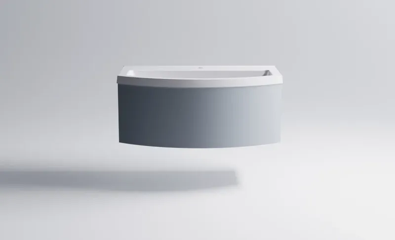 Тумба с раковиной Astra-Form Венеция 2.0 3100003ncss3005-r80b+04010022 80 см голубой матовый