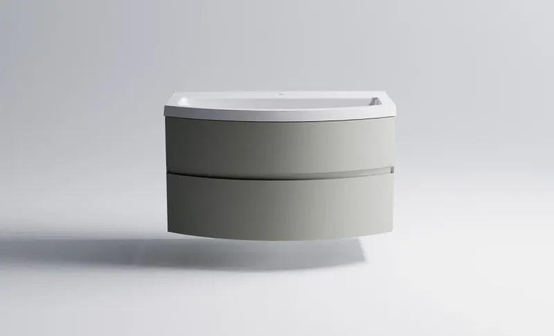 Тумба с раковиной Astra-Form Венеция 2.0 03100004ncss3502-y+04010022 80 см серо-бежевый матовый