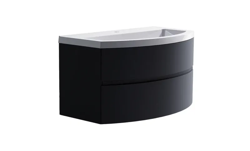 Тумба с раковиной Astra-Form Венеция 2.0 03100002ral7024+04010019 100 см тёмно-серый матовый