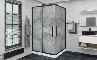 Душевой уголок AvaCan KB 100-110 MT чёрный