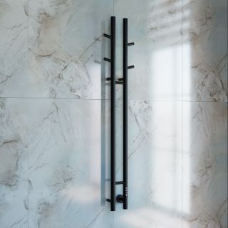 Полотенцесушитель электрический Vincea VTD-1D2BE 25х130, черный, таймер